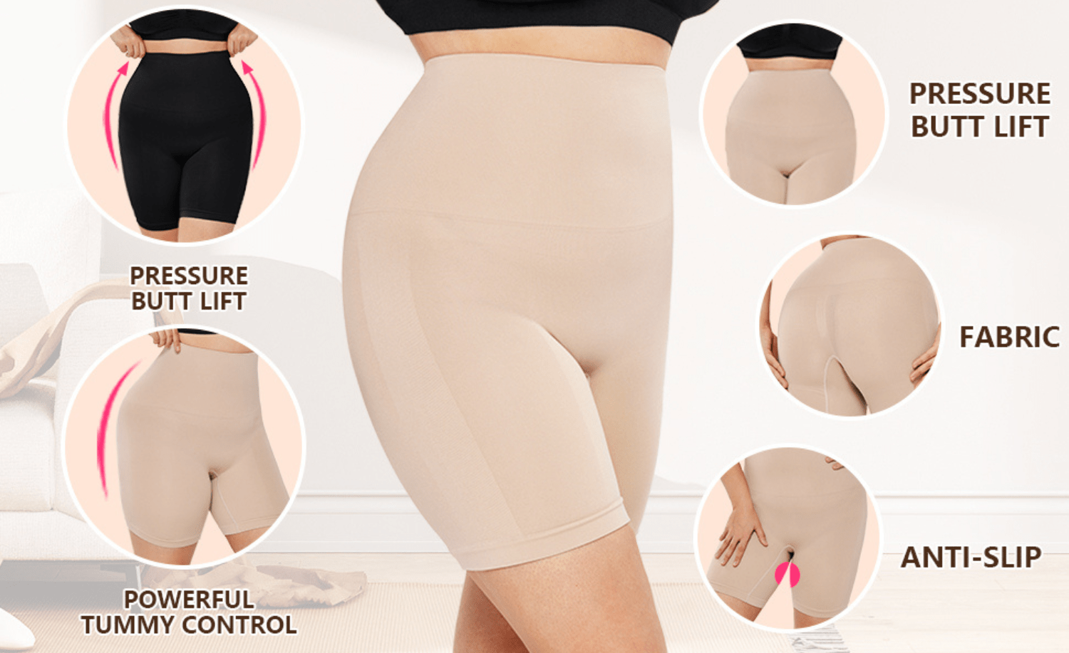 High - Waist Shapewear Shorts – Instantly Slim & Shape Your Waistline - Onedaris